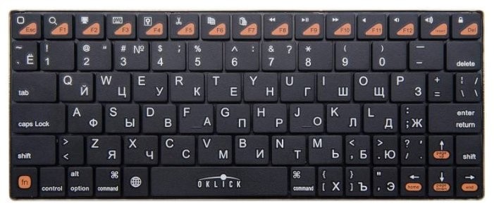 Oklick 840S Wireless Keyboard Black Bluetooth