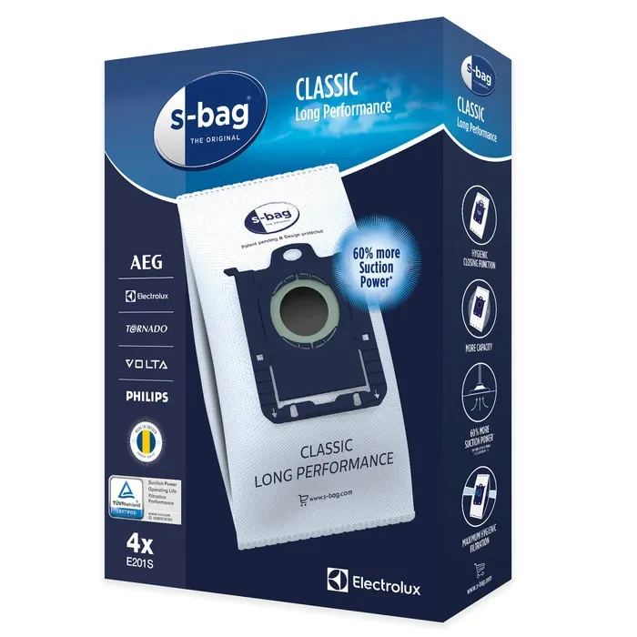 Мешок для пылесоса Electrolux S-bag x4 E201S