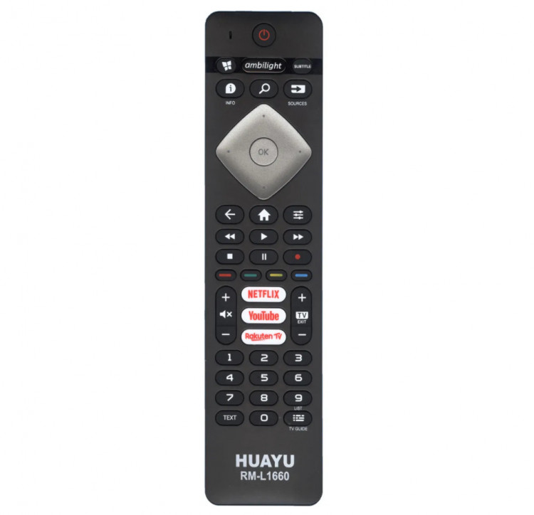 Пульт универсальный Huayu RM-L1660 для Philips, черный