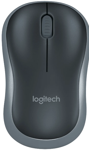 Logitech Wireless Mouse M185, серый