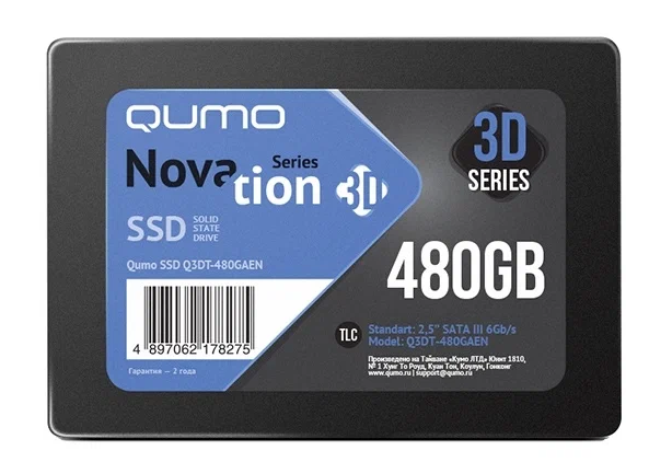 Qumo Novation 480 ГБ SATA Q3DT-480GSCY