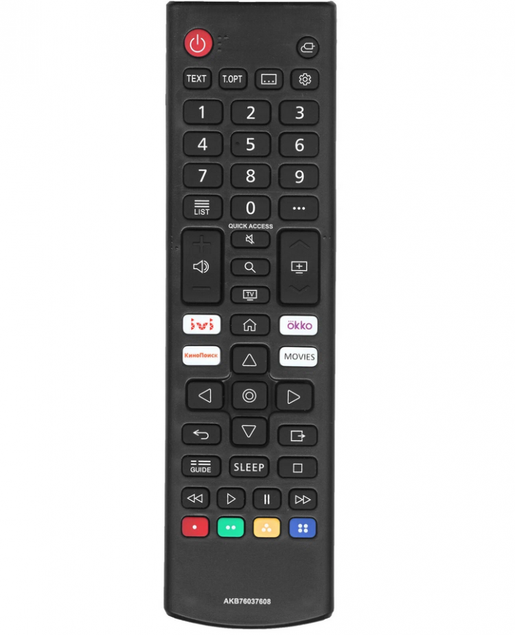 Пульт ДУ Huayu AKB76037608, черный