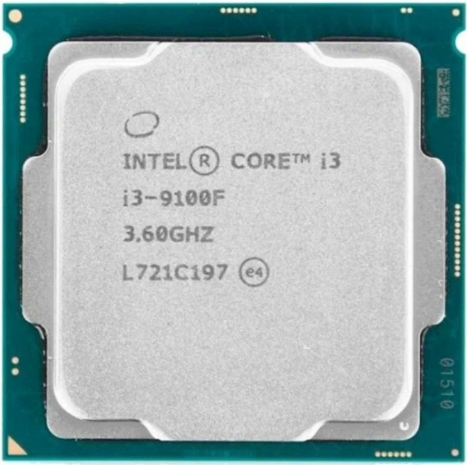 Intel Core i3-9100F LGA1151 v2, 4 x 3600 МГц, OEM