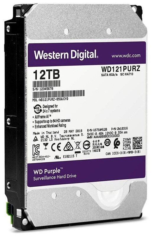 Western Digital WD Purple 12 ТБ WD121PURZ
