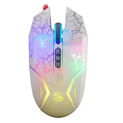 Мышь проводная A4Tech Bloody N50 Neon, 4000 dpi, White, USB