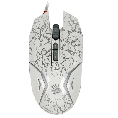 Мышь проводная A4Tech Bloody N50 Neon, 4000 dpi, White, USB