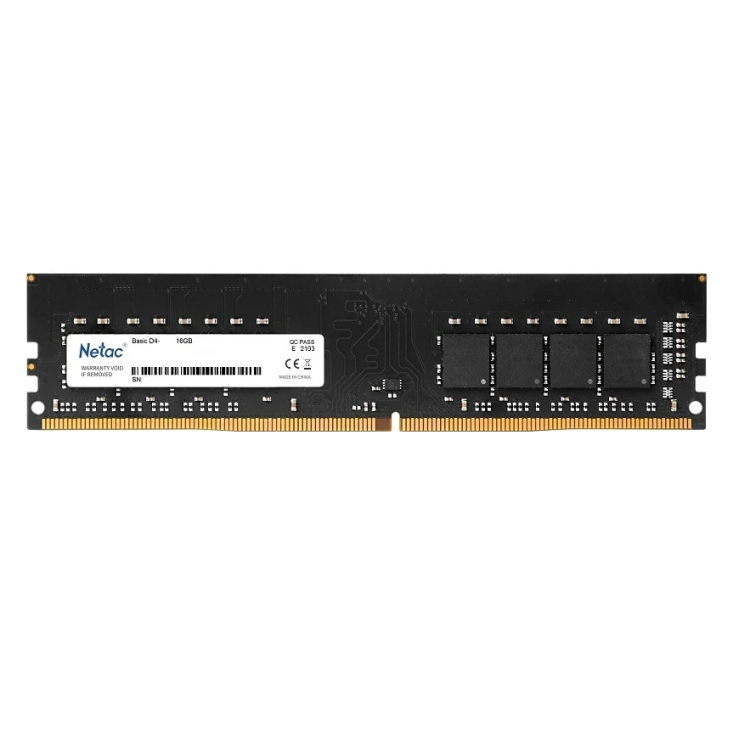 Оперативная память Netac 16 ГБ DDR4 2666 МГц DIMM CL19 NTBSD4P26SP-16