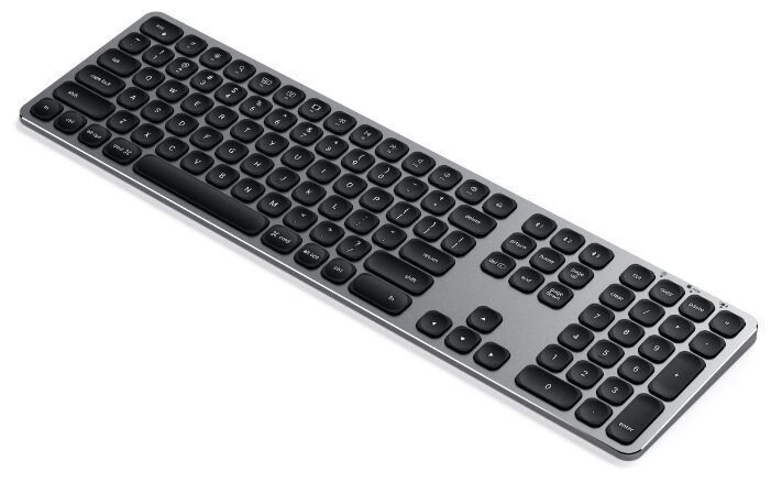 Satechi Aluminum Wireless Keyboard with Numeric Keypad Space Gray Bluetooth