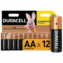 Батарейка Duracell AA, в упаковке: 12 шт.