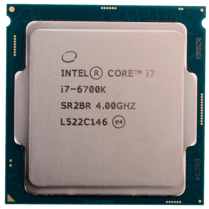 Intel Core i7-6700K Skylake (4000MHz, LGA1151, L3 8192Kb), OEM