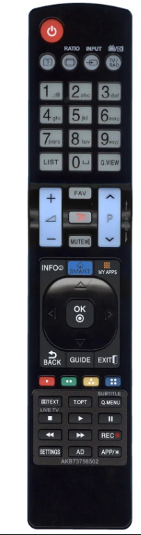 Пульт Huayu AKB73756502 для телевизора LG