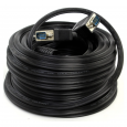 Кабель VGA Premium Cablexpert, 15 метров, 15M/15M, двойное экранирование, ферритовые кольца