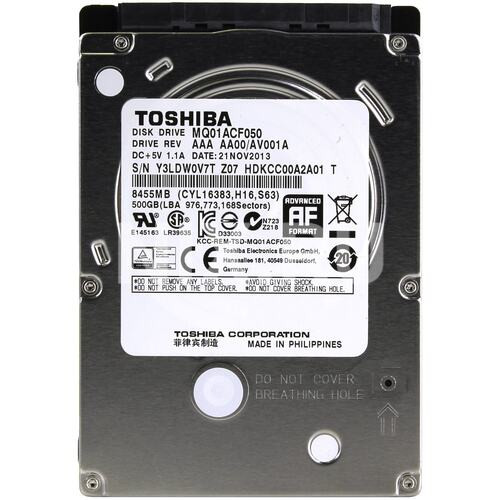 Жесткий диск Toshiba MQ01ACF050, 500 Гб