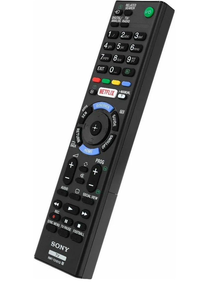 Пульт ДУ SONY RMT-TX101D NETFLIX, черный
