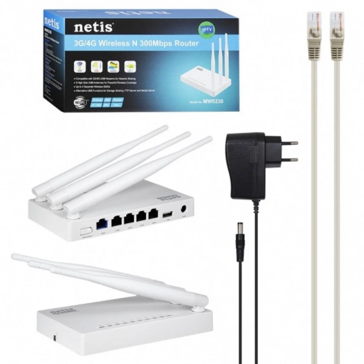 WiFi роутер Netis MW5230 с поддержкой USB 3G/4G модемов