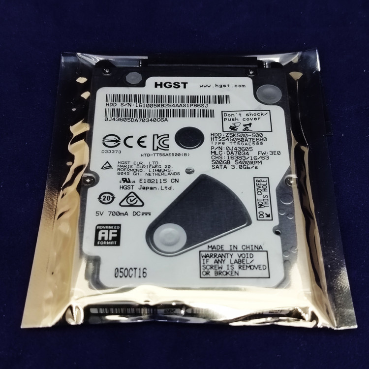 Жесткий диск HGST HTS545050A7E680, 500 Гб