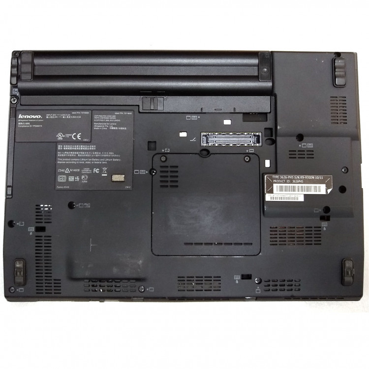 Ноутбук Lenovo ThinkPad X201i 12.1"1280x800, Intel Core i3 350M 2.27ГГц, 4-ядерный, 4 ГБ DDR3, 250ГБ, Intel HD Graphics, Doc, Windows 10, черный