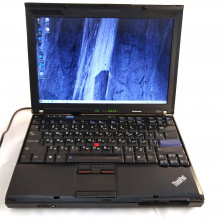 Ноутбук Lenovo ThinkPad X201i 12.1"1280x800, Intel Core i3 350M 2.27ГГц, 4-ядерный, 4 ГБ DDR3, 250ГБ, Intel HD Graphics, Doc, Windows 10, черный