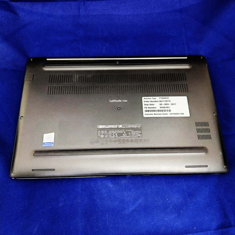 Ноутбук Dell Latitude 7480, 14", 1920x1080, Intel Core i5 6200U, 2.4 ГГц, 4-ядерный, 16 ГБ DDR4, 512 ГБ SSD, черный
