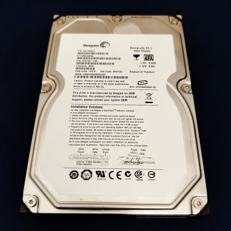 Жесткий диск Seagate Barracuda 1 TB ST31000340NS