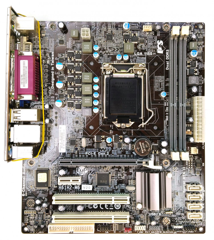 Материнская плата ECS H61H2-M6 (V2.0),LGA1155, microATX