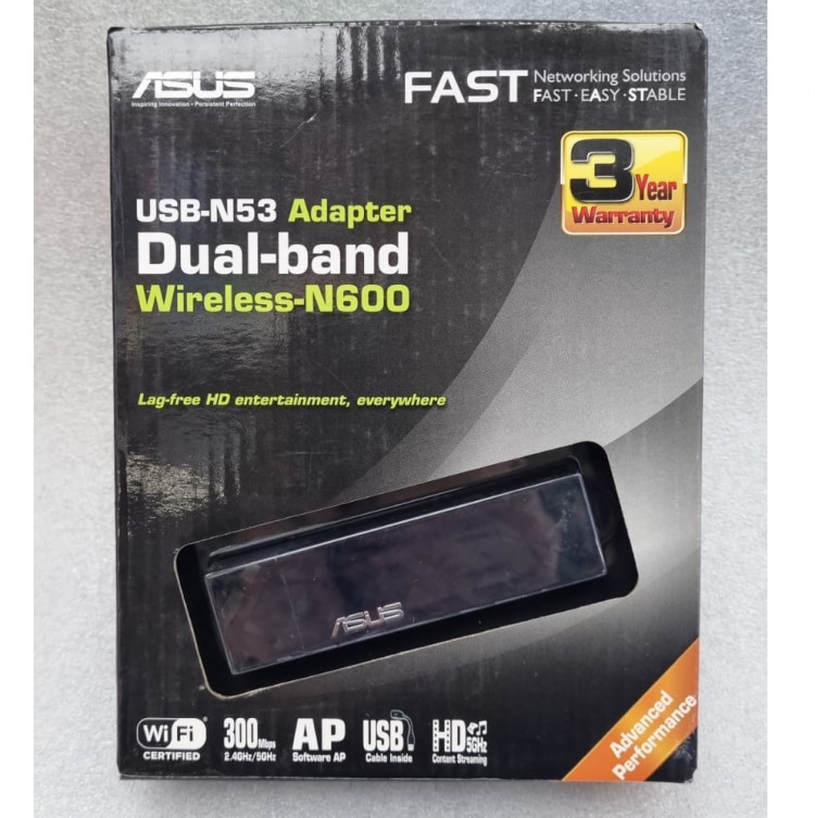 Wi-Fi адаптер ASUS USB-N53 Dual Band N600 Wireless USB Adapter