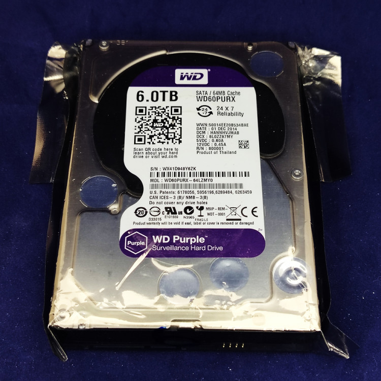 Жесткий диск Western Digital WD60PURX, 6 ТБ