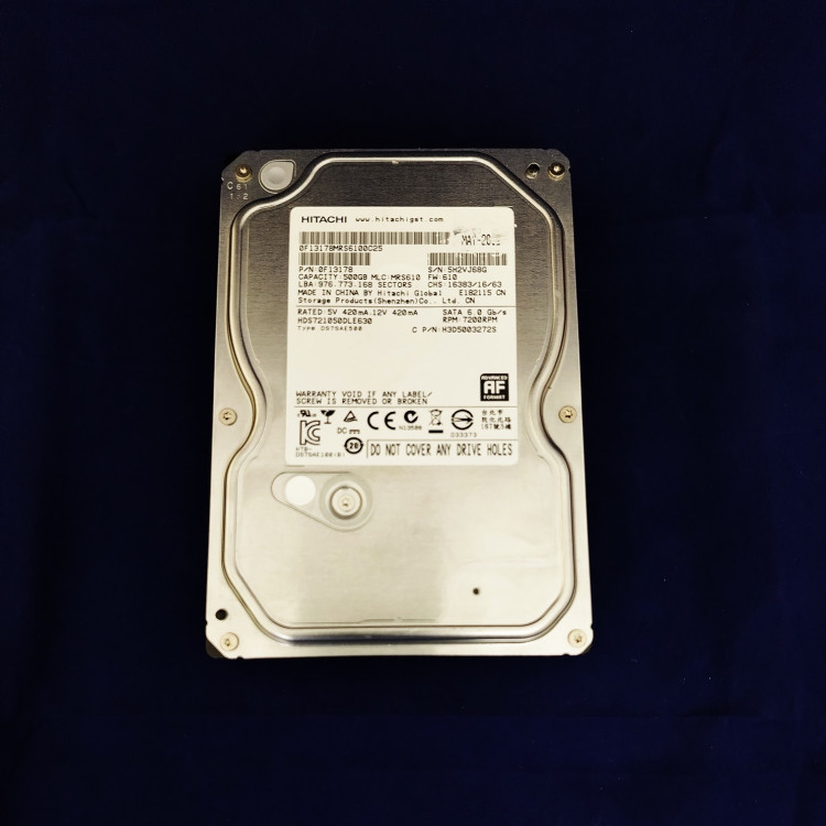 Жесткий диск Hitachi HDS721050DLE630 500 Гб, 32 МБ, 7200 об/мин.