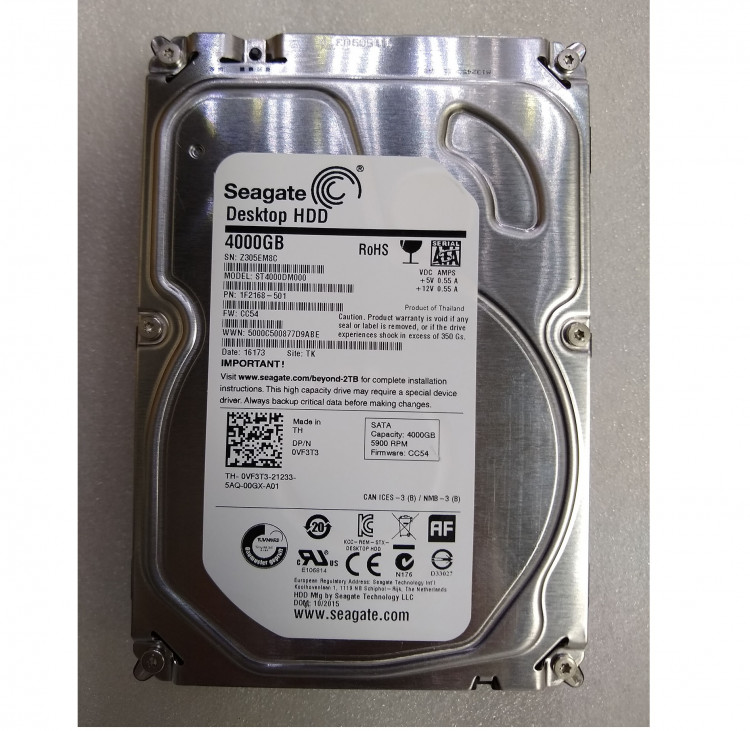 Жесткий диск Seagate ST4000DM000, 4000 Гб, 64 МБ, 5900 об/мин.