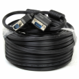 Кабель VGA Premium Cablexpert, 20 метров, 20M/20M, двойное экранирование, ферритовые кольца
