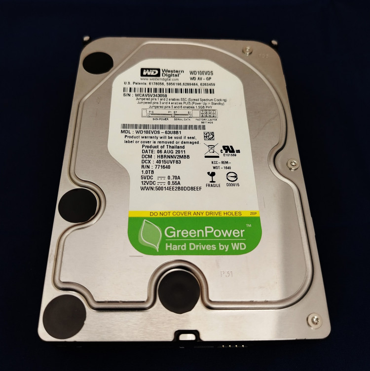 Жесткий диск Western Digital WD AV-GP 1 TB WD10EVDS
