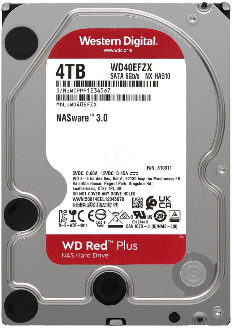 Western Digital WD Red Plus 4 TB WD40EFZX