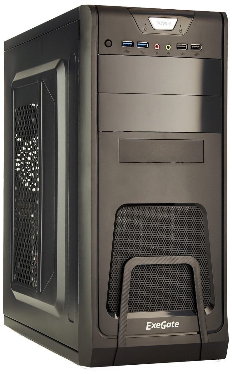 Компьютерный корпус ExeGate CP-603 w/o PSU Black