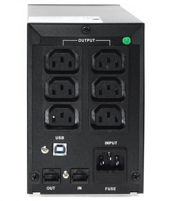 Интерактивный ИБП CROWN MICRO CMU-SP650 IEC USB черный/серебристый