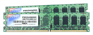 Patriot Memory SL 4GB (2GBx2) 800MHz CL6 (PSD24G800K)