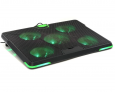 Подставка для ноутбука CROWN MICRO CMLS-132, черный/зеленый