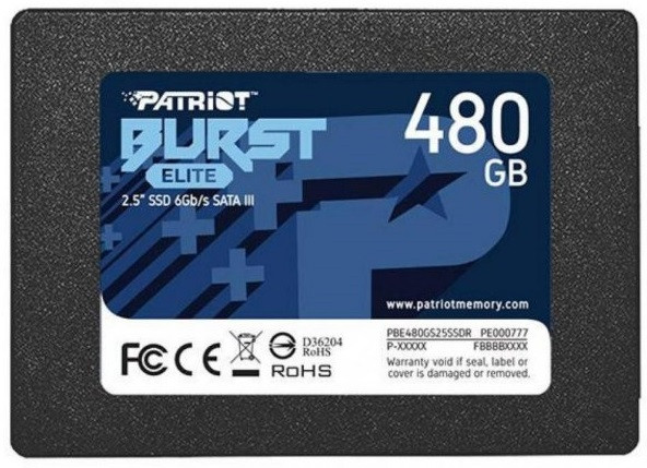 Patriot Memory Burst Elite 480 ГБ SATA PBE480GS25SSDR