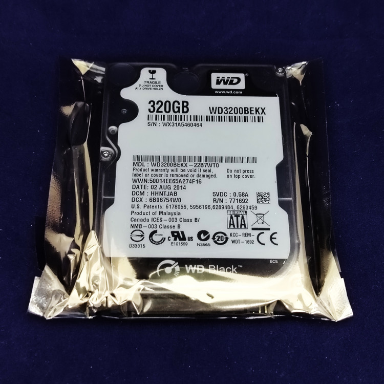 Жесткий диск Western Digital WD3200BEKX, 320 ГБ