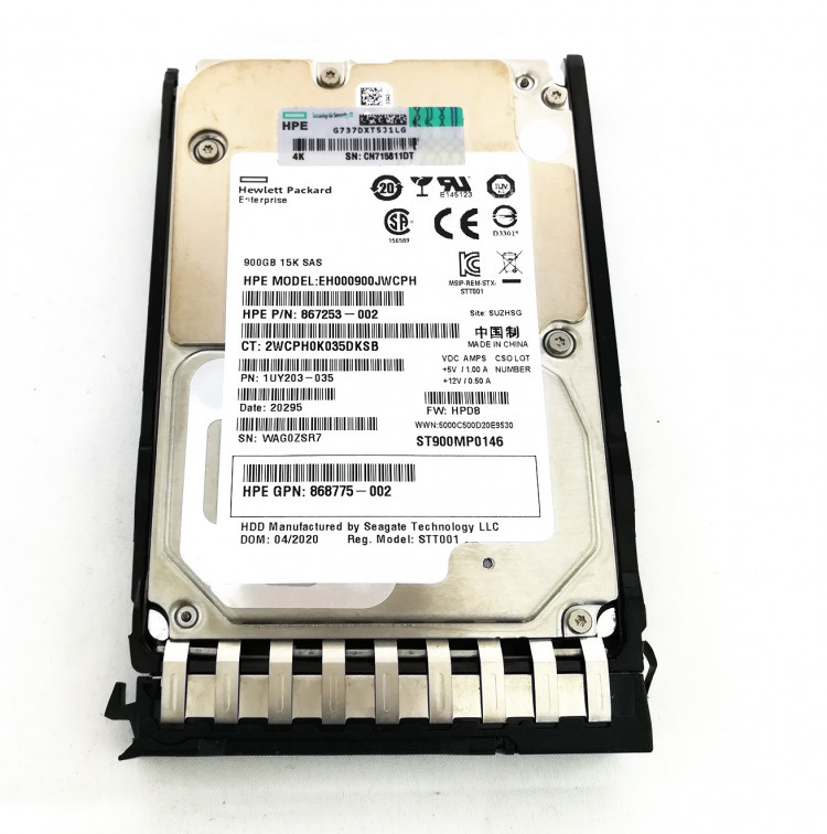 Жесткий диск EH000900JWCPH HP 867253-002 G8-G10 900GB 12G 15K 2.5 SAS