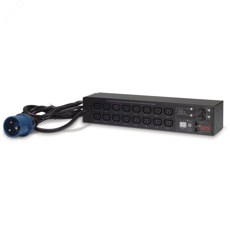 Блок распределения питания APC by Schneider Electric Rack PDU AP7922, Switched, 2U, 32A, 230V, (16)C13; IEC 309 