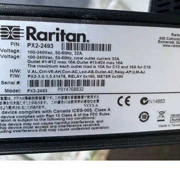 Блок распределения питания Raritan PX22493,1 фаза, 230 В, 7,4 кBA,, 32A, 24 розeтки
