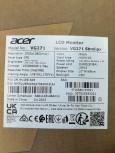 Монитор 27" Acer Nitro VG271Sbmiipx,1920x1080@165 Гц, IPS, черный