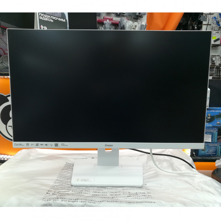 Монитор 27" Iiyama ProLite XUB2792HSU-W6, 1920x1080, IPS, 100Гц, белый