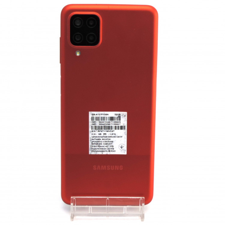 Смартфон Samsung Galaxy A12 3/32 ГБ RU, Dual nano SIM, красный