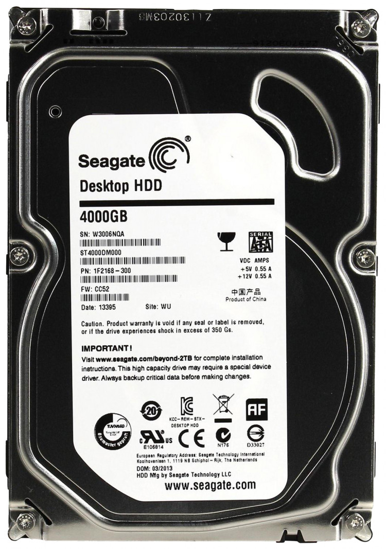 Жесткий диск Seagate 4 TB ST4000DM000