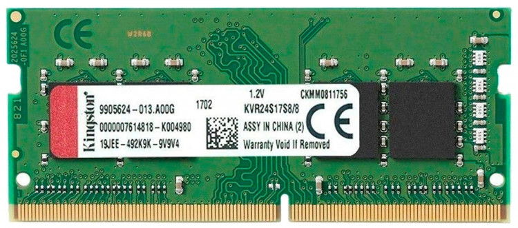 Kingston ValueRAM 8GB 2400MHz CL17 (KVR24S17S8/8)