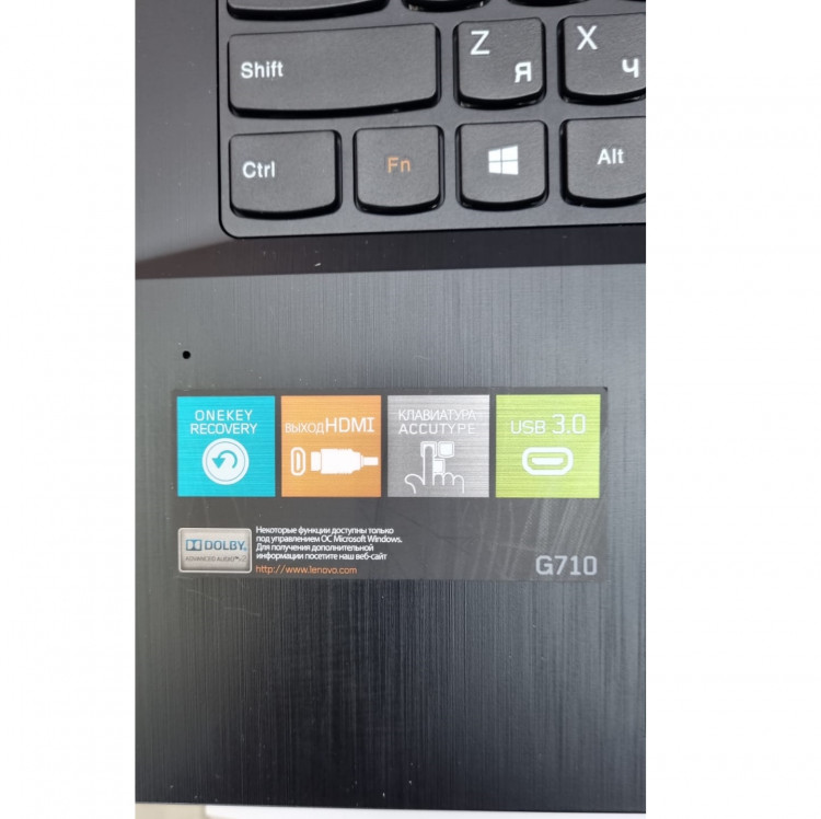 Ноутбук Lenovo IdeaPad G710 (59-424520) Intel Core i5 4200M, 2.5 GHz, 4096MB, 500GB + 8GB SSD, 17.3" (1600x900), DVD+/-RW, GeForce GT820M, черный