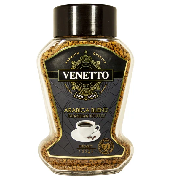 Кофе растворимый Venetto Arabica blend, стеклянная банка, 95 г