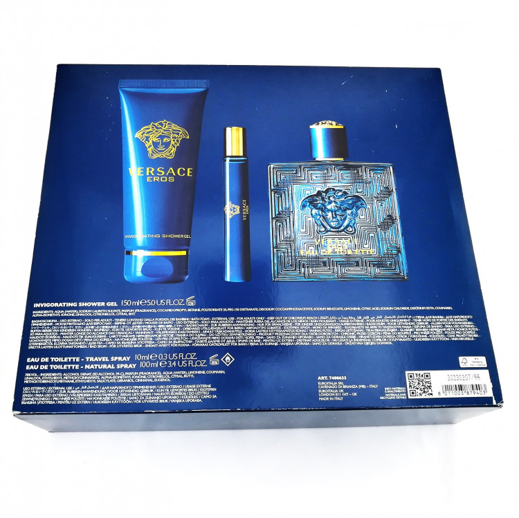 Мужской парфюм Versace Eros EAU De Toilete, подарочный набор