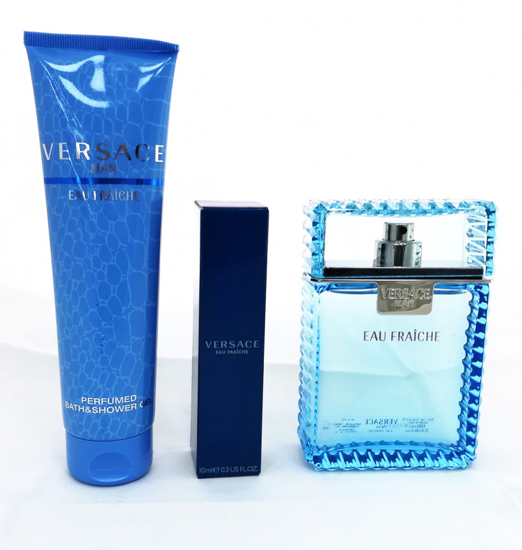 Мужской парфюм Versace EAU Fraiche, подарочный набор